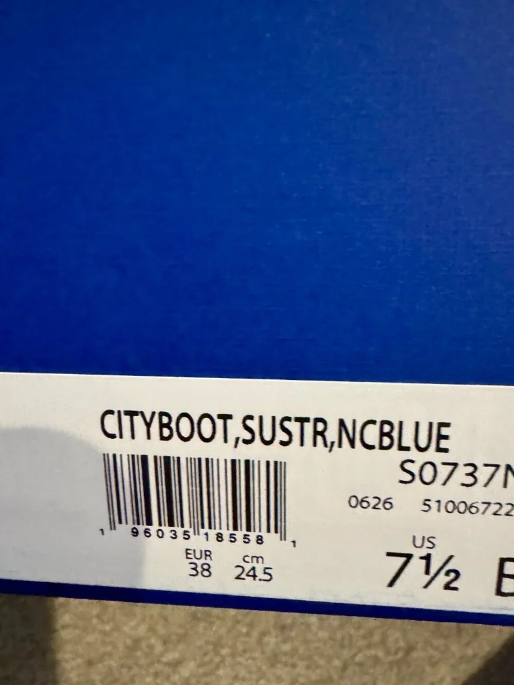 Brand New Stuart Weitzman OTK Blue Suede, City Boot Size 7.5